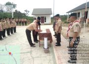 Babinsa Koramil 13/Purba Hadiri Pengukuhan Gugus Depan Pramuka di SMPN Satu Atap 4 Purba