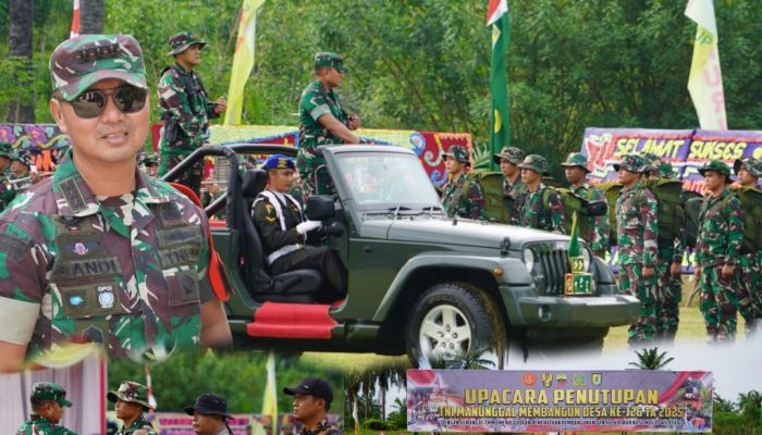 Danrem 022/PT : Dengan Semangat TMMD Mewujudkan Pemerataan Pembangunan dan Ketahanan Nasional di Wilayah