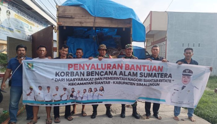 Personil Kodim 0207/Simalungun Kawal Penyaluran Bantuan Untuk Warga Terdampak Bencana Alam