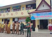 Babinsa Koramil 04/Siantar Barat Hadiri Upacara Bendera di SD 122337 Adam Malik