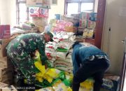 Babinsa dan Pastor Paroki Saribudolok Bersinergi Kumpulkan Donasi untuk Korban Bencana Tapteng