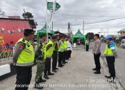 Babinsa Kodim 0207/ Simalungun Bersama Aparat Gabungan Siaga di Pos PAM Nataru 2025 Wilayah Simalungun–Siantar