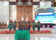 Prajurit TNI dan PNS Kodim 0207/Simalungun Hadiri Perayaan Natal Oikumene di Gereja Oikumene Korem 022/Pantai Timur 