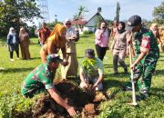 Koramil 05/Serbelawan Bersama Forkopicam Dan Masyarakat, Gelar Aksi Tanam Pohon dan Pembersihan Lingkungan