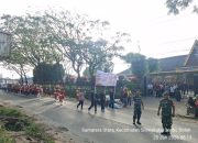 Personel Koramil 12/Saribudolok Kawal Pawai Misa Perdana di Saribu Dolok
