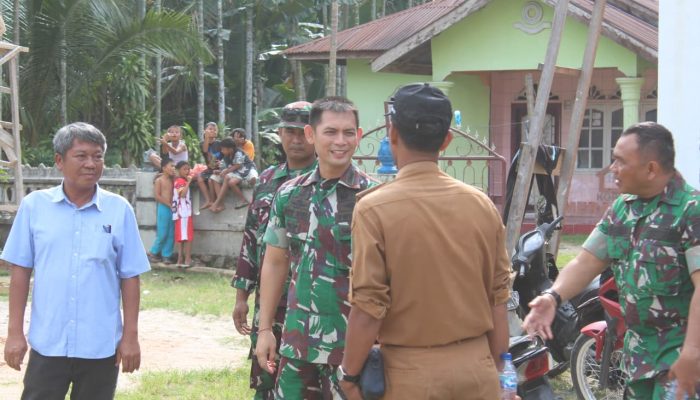 Dandim 0207/Simalungun Tinjau Progres Pembangunan KDKM di Dua Desa