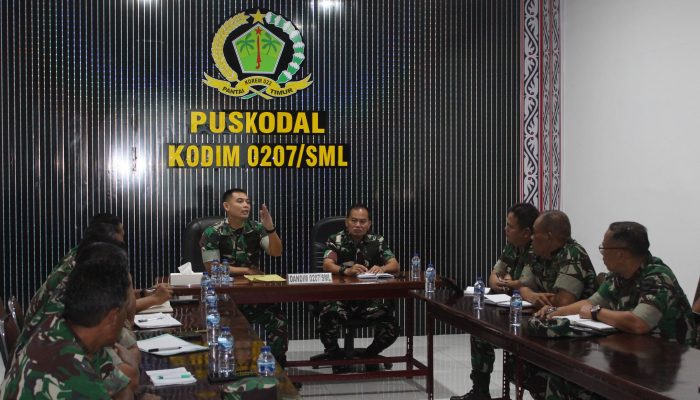 Dandim 0207/Simalungun Pimpin Rapat Koordinasi Pelaksanaan Korps Kadet Republik Indonesia (KKRI)