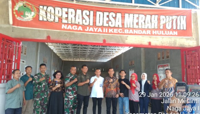Perkuat Sinergi Pembangunan Desa, Danramil Perdagangan Terima Kunjungan LPDP Kopdes Nagori Naga Jaya II