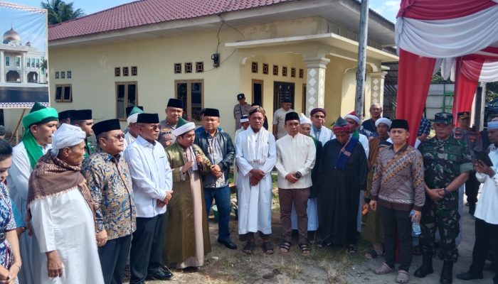 Danramil Tanah Jawa Hadiri Peletakan Batu Pertama Pembangunan Rumah Tahfidz Qur’an di Hatonduhan