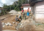Satgas TMMD ke-127 Kodim 0207/Simalungun Mulai Pembangunan Pondasi RTLH di Nagori Bahapal