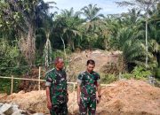 Dandim 0207/Simalungun, Tinjau Proses Pembangunan Jembatan Penghubung Di Kecamatan Tanah Jawa Kabupaten Simalungun