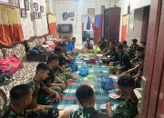 Hangatnya Kebersamaan di Ruang Tamu, Satgas TMMD ke-127 Kodim 0207/Simalungun Makan Malam Bersama Warga di Nagori Bahapal