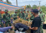 Borong Durian Warga, Satgas TMMD Ke-127 Kodim 0207/Simalungun Bantu Dongkrak Ekonomi Petani