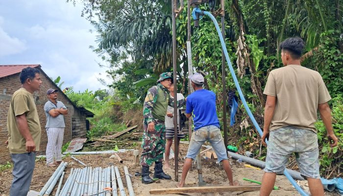 Tembus 62 Meter, Satgas TMMD ke-127 Kodim 0207/Simalungun dan Warga Berpacu Hadirkan Air Bersih di Dame Raya