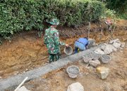 Satgas TMMD ke-127 Kodim 0207/Simalungun dan Warga Bahapal Kebut Pengerjaan Drainase