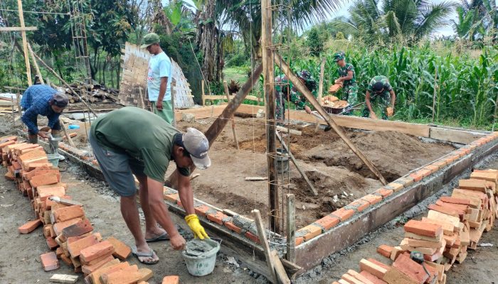 Semangat Baru di Nagori Bahapal, Satgas TMMD Ke-127 Kodim 0207/Simalungun Wujudkan Rumah Layak Huni untuk Warga