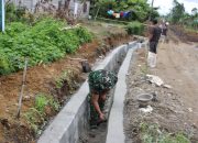 Pembangunan Drainase TMMD Ke-127 Kodim 0207/Simalungun Masuki Tahap Plesterisasi di Nagori Bahapal