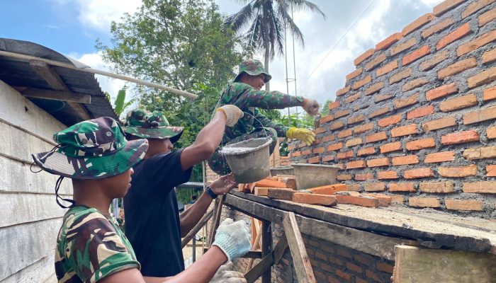 Progres RTLH TMMD ke-127 Capai Tahap Pemasangan Bata, Rumah Bapak Abdul Syahriduan Saragih Mulai Tampak Berdiri Kokoh