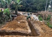 Semangat Pagi di Nagori Limag, Satgas TMMD Ke-127 Lanjutkan Pondasi MCK untuk Warga