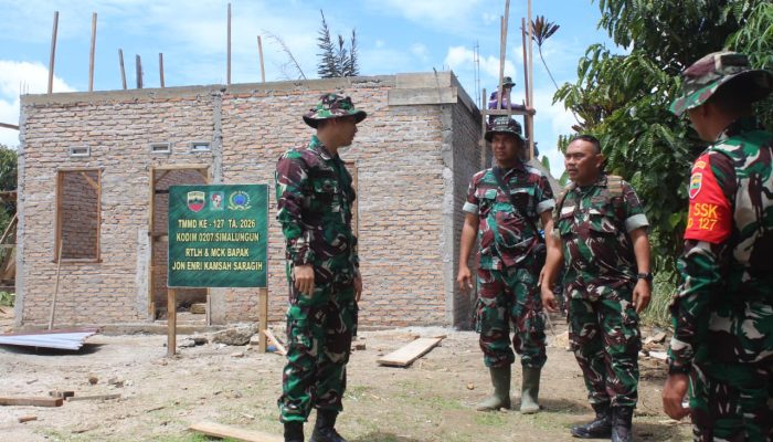 Dandim 0207/Simalungun Tinjau Langsung Progres TMMD Ke-127 di Nagori Bahapal dan Limag