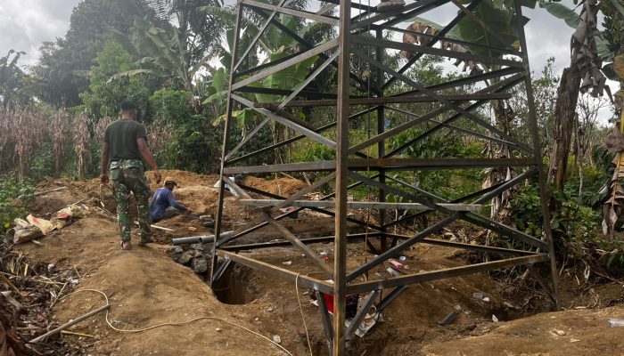 Satgas TMMD Ke-127 Genjot Pembangunan MCK di Nagori Limag