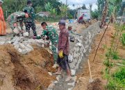 Satgas TMMD ke-127 Tancap Gas Bangun Tembok Penahan Jalan di Bahapal, Cegah Longsor dan Amankan Akses Warga