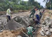 Satgas TMMD ke-127 Kodim 0207/Simalungun Lanjutkan Pembangunan Saluran Drainase di Nagori Bahapal