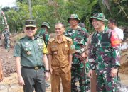 Katim Wasev TMMD Ke-127 Tinjau Progres Pembukaan Jalan di Bahapal Raya Kabupaten Simalungun