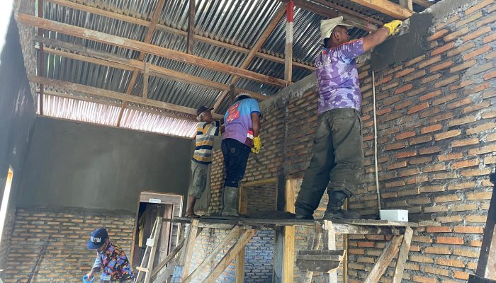 Satgas TMMD ke-127 Lanjutkan Pembangunan Rumah Warga di Bahapal, Harapan Baru bagi Keluarga Jon Enri Kamsah Saragih