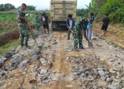 Satgas TMMD ke-127 Kodim 0207/Simalungun Percepat Pengerasan Jalan di Nagori Bahapal
