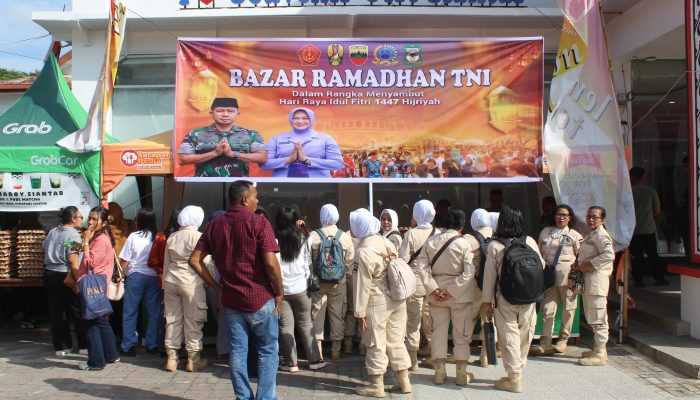 Kodim 0207/Simalungun Gelar Bazar Ramadhan TNI di Lapangan Pariwisata Pematangsiantar
