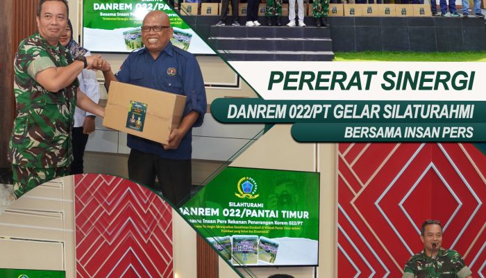 Pererat Sinergi, Danrem 022/PT Gelar Silaturahmi Bersama Insan Pers