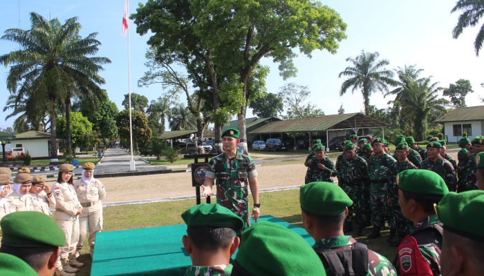 Dandim 0207/Simalungun Pimpin Apel Pemberangkatan Cuti Lebaran, Tekankan Prajurit Jaga Nama Baik TNI AD Faktor Keamanan