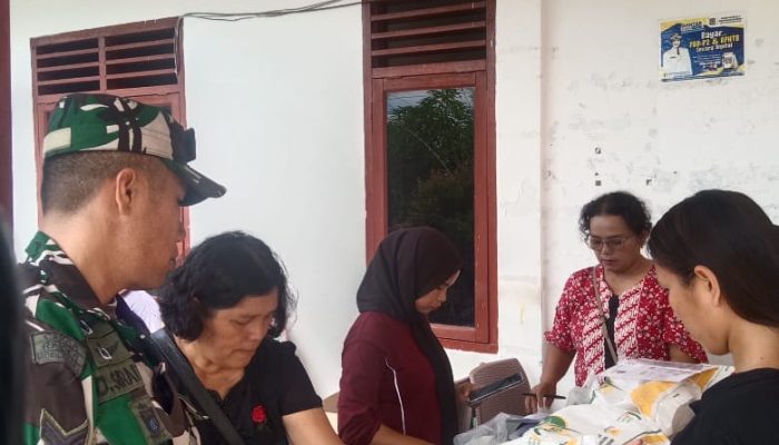 Di Balik Senyum Warga BP Nauli, Peran Babinsa Mengawal Bantuan Pangan untuk 341 Keluarga