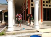 Sentuhan Kepedulian Babinsa, Masjid Rintis 7 Bersih dan Nyaman untuk Ibadah