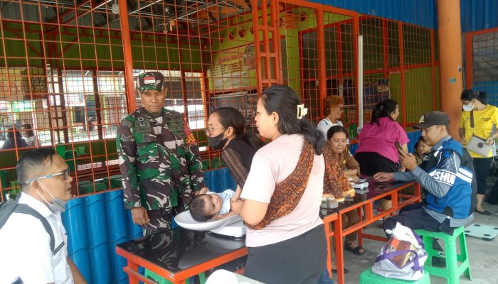 Babinsa Siantar Selatan Dampingi Posyandu, Dukung Tumbuh Kembang Balita Sejak Dini