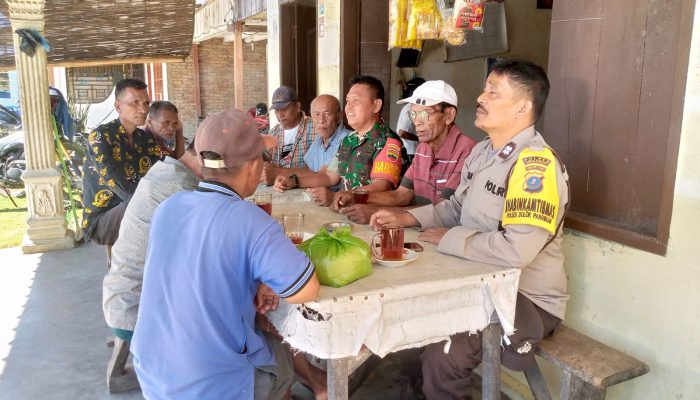 Pererat Silaturahmi, Babinsa dan Bhabinkamtibmas Aktif Jaga Kamtibmas Desa
