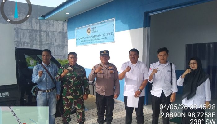 Babinsa Koramil Purba Dampingi Launching Program MBG, Dukung Pemenuhan Gizi Masyarakat