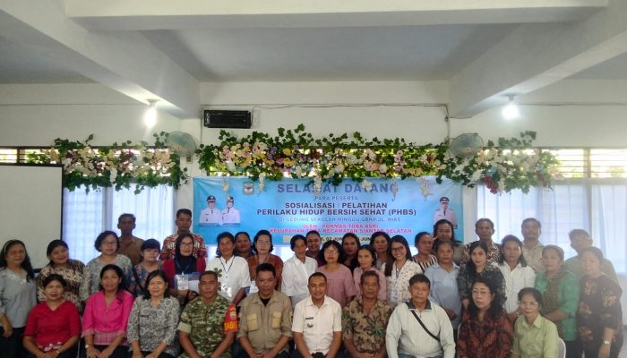 Babinsa Hadiri Sosialisasi PHBS di Kelurahan Toba, Dorong Warga Terapkan Pola Hidup Sehat