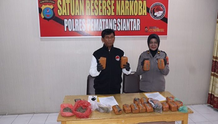 Sat Resnarkoba Polres Pematangsiantar,Ringkus 17 Pelaku,Sita 6,3Kg Ganja Dan Vape Getar Etomidate