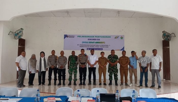 BABINSA KORAMIL 19/SILAU KAHEAN HADIRI PENYUSUNAN DOKUMEN SIA PTPN IV REGIONAL I KEBUN SILAU DUNIA
