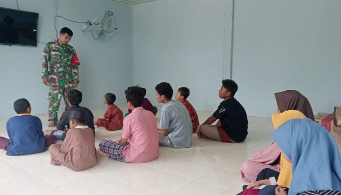 BABINSA DESA NENAS SIAM BERIKAN SOSIALISASI PERLINDUNGAN ANAK, BAHAYA NARKOBA DAN HIDUP SEHAT DI PANTI ASUHAN ATRH. THOHIRIYAH