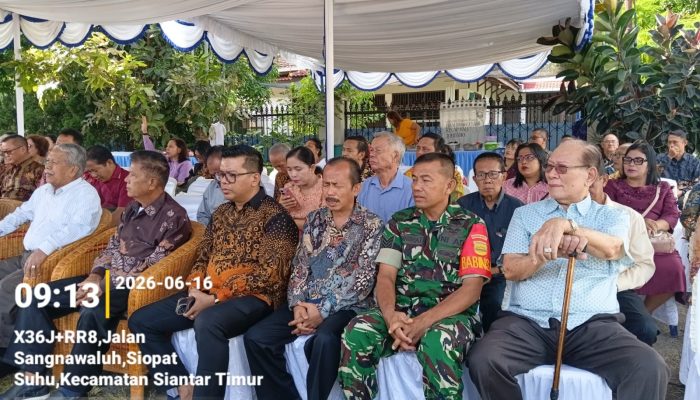 Babinsa Hadiri Peletakan Batu Pertama Gereja GBI, Wujud Kebersamaan dan Dukungan Pembangunan Rumah Ibadah di Pematangsiantar