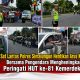 *Sat Lantas Polres Simalungun Hentikan Arus Kendaraan, Bersama Pengendara Mengheningkan Cipta Peringati HUT ke-81 Kemerdekaan RI*