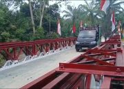 Jembatan Modular 20 Meter Rampung, Akses Warga Talun Saragih Tak Lagi Terhambat