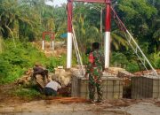Pembangunan Jembatan Gantung Penghubung Huta I–Huta II Bosar Galugur Terus Dikebut, Progres 82,5 Persen