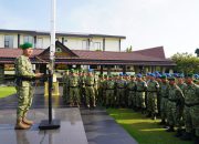 Korem 022/PT Gelar Upacara 17-an, Danrem Bacakan Amanat Pangdam I/BB dan Lanjutkan Jam Komandan