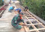 Bukan Sekadar Beton, Jembatan Pagar Hulambu Dikebut Babinsa dan Warga untuk Buka Akses Ekonomi